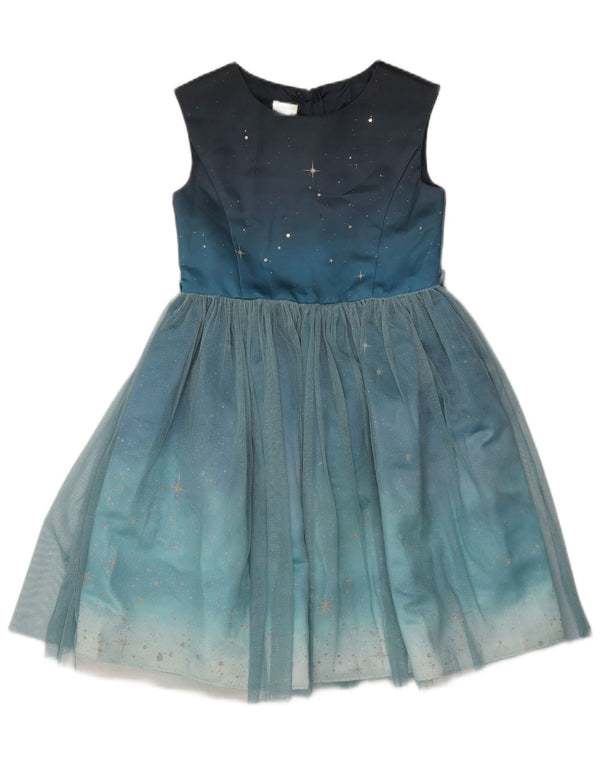 MONSOON Girls Tutu Dress 10-11 Years Blue Spotted Polyester