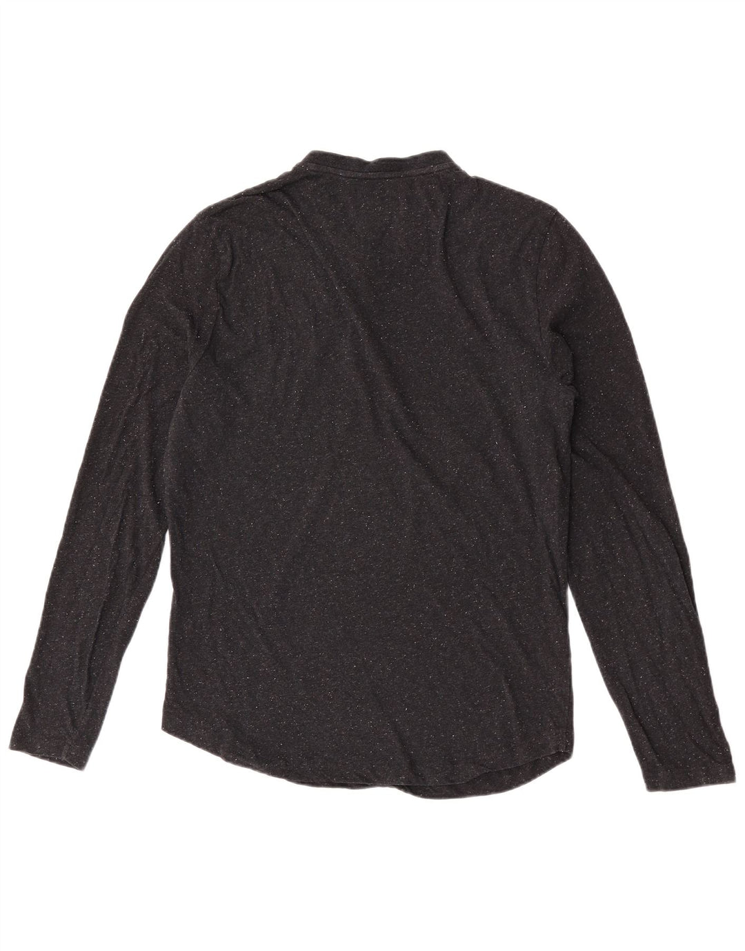 Penguin Mens Top Long Sleeve Large Black Flecked