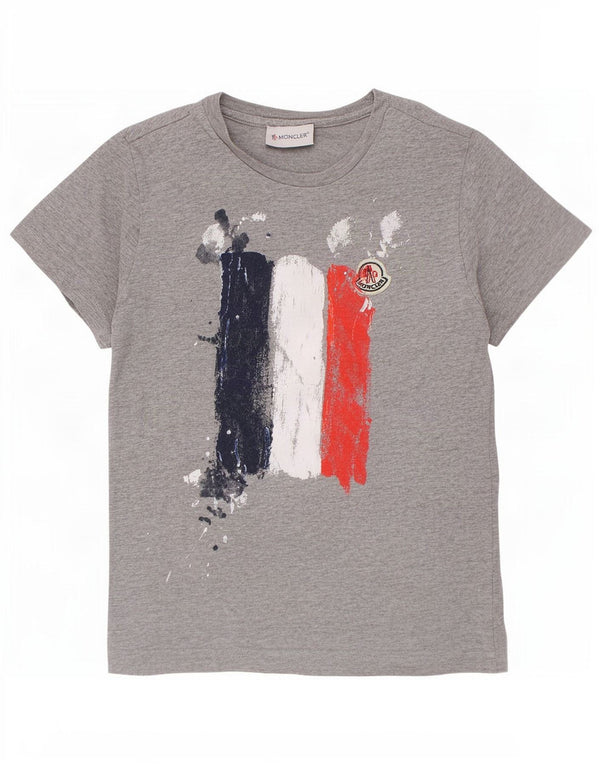 Moncler Boys Graphic T-Shirt Top 6-7 Years Grey
