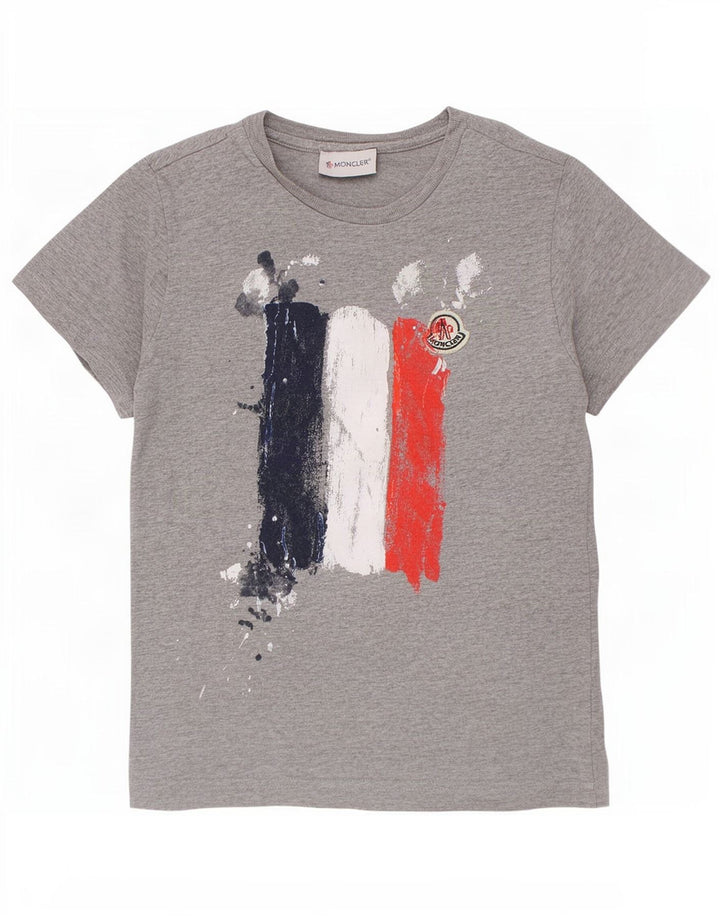 Moncler Boys Graphic T-Shirt Top 6-7 Years Grey