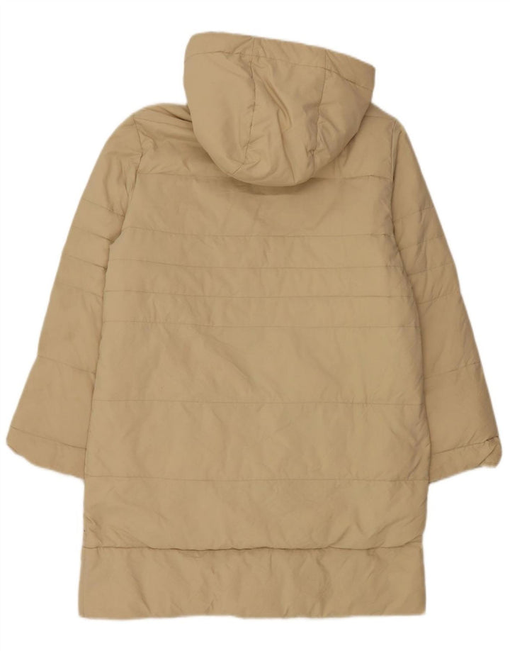 Colmar Womens Hooded Padded Jacket IT 44 Medium Beige Polyester