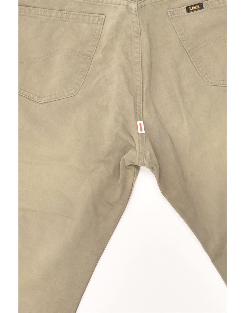 LEE Mens Straight Jeans W36 L28 Khaki Cotton | Vintage Lee | Thrift | Second-Hand Lee | Used Clothing | Messina Hembry 