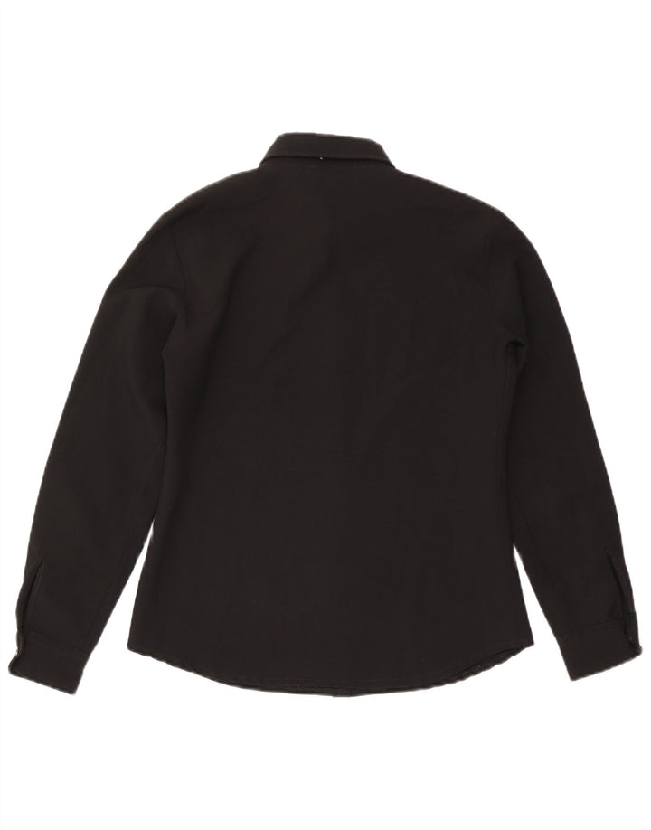 Benetton Womens Shirt UK 14 Medium Black