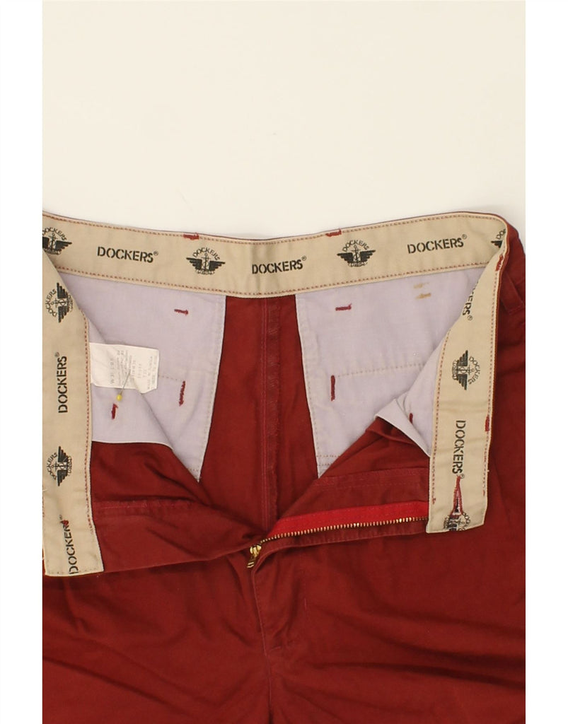 DOCKERS Mens Chino Shorts W31 Medium Red Cotton Vintage Dockers and Second-Hand Dockers from Messina Hembry 