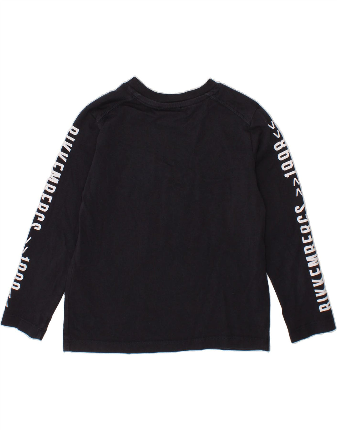 BIKKEMBERGS Boys Graphic Top Long Sleeve 3-4 Years Navy Blue Cotton Vintage Bikkembergs and Second-Hand Bikkembergs from Messina Hembry 