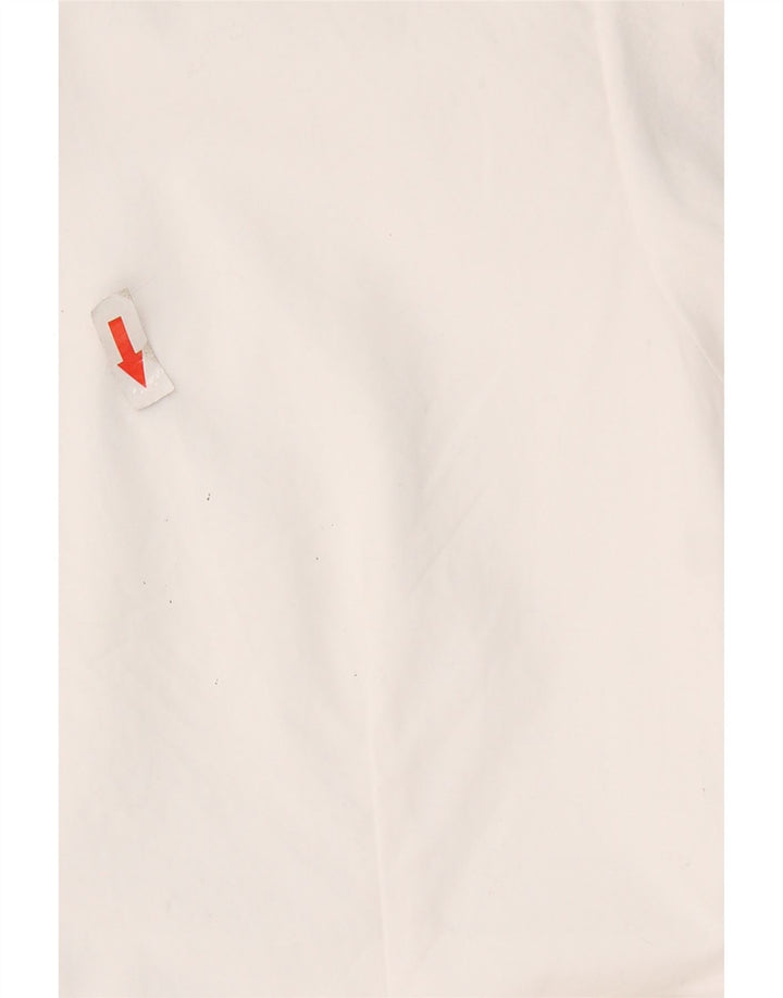 Vintage Womens Short Sleeve Shirt Blouse UK 12 Medium White
