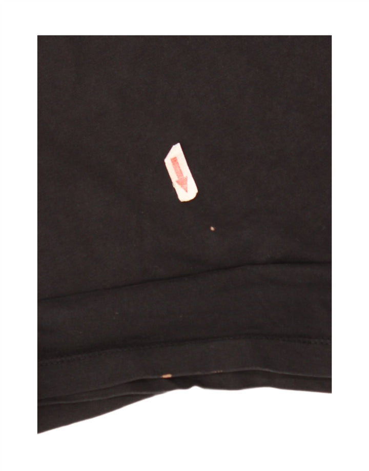 The North Face Womens T-Shirt Top UK 14 Medium Black Cotton