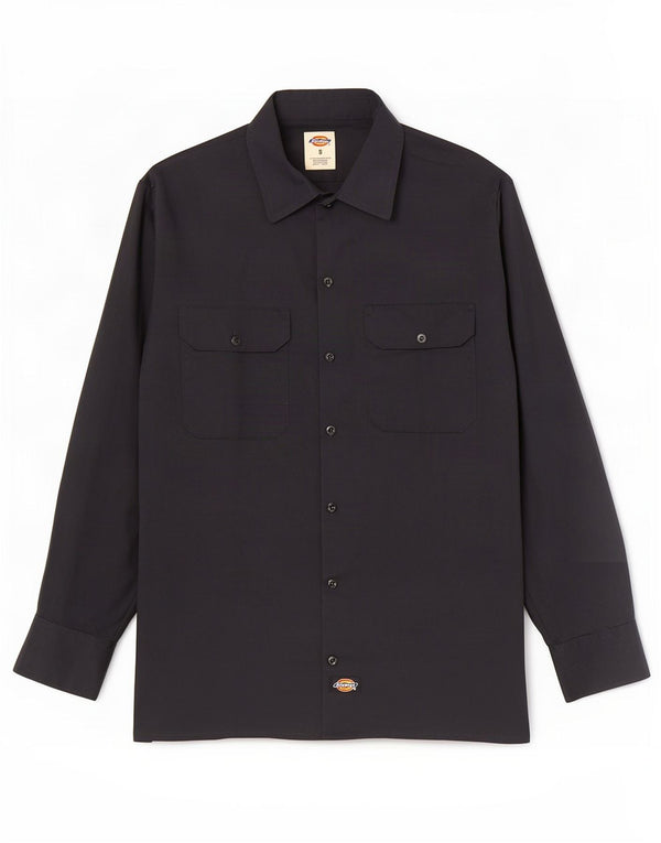 Dickies Mens Shirt Small Black Polyester