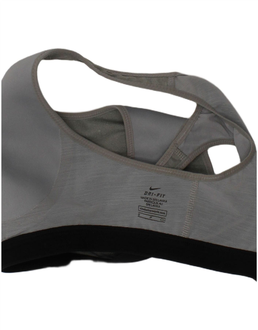Nike Womens Dri Fit Sport Bra Top Small Grey Sports