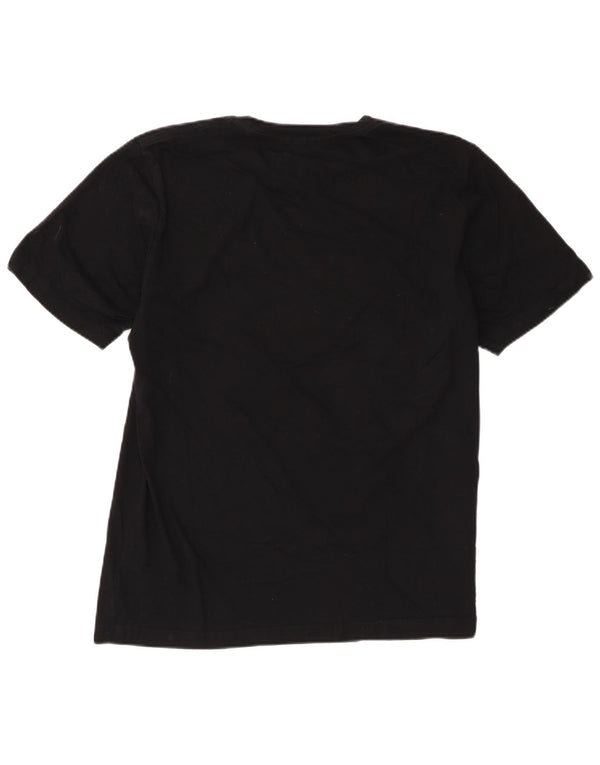 Diesel Mens Graphic T-Shirt Top Large Black Cotton