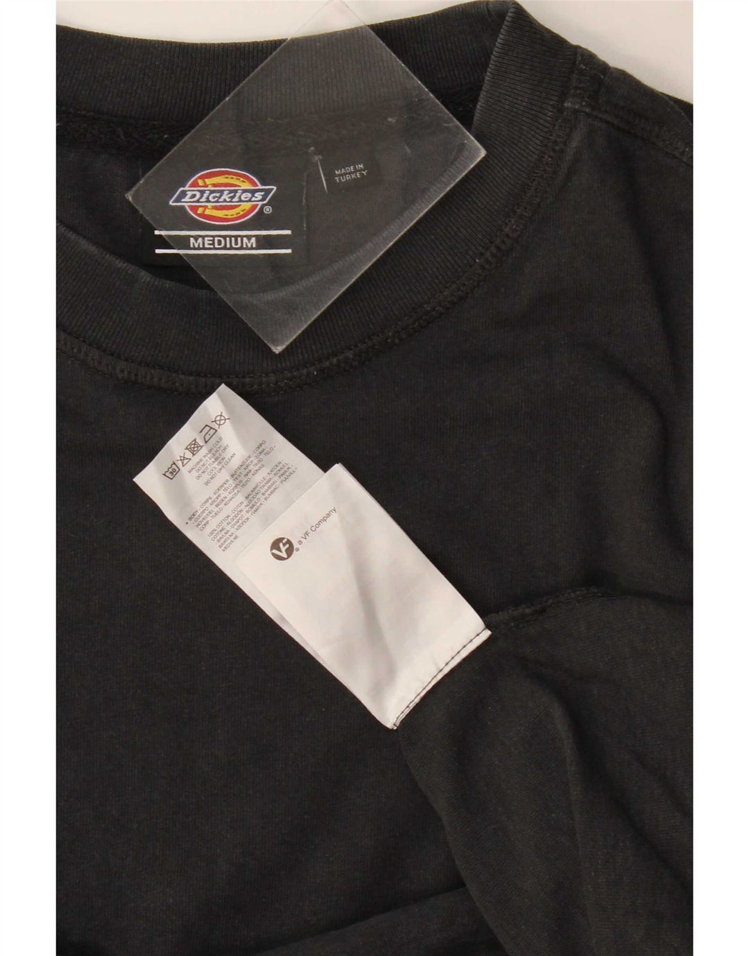 Dickies Mens T-Shirt Top Medium Black Cotton