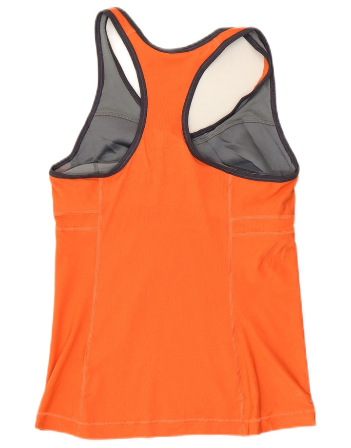 Nike Womens Dri Fit Vest Top UK 12 Medium Orange Polyester