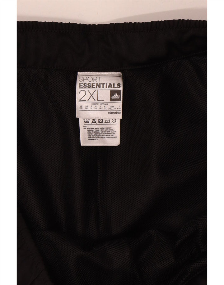 Adidas Mens Bermuda Sport Shorts 2XL Black Polyester