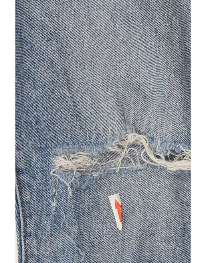 Levi's Womens 501 Distressed Straight Jeans W30 L30 Blue Cotton