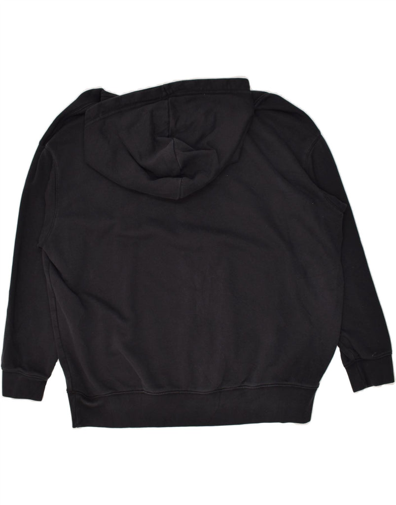 NIKE Womens Hoodie Jumper UK 16 Large Black Cotton | Vintage Nike | Thrift | Second-Hand Nike | Used Clothing | Messina Hembry 