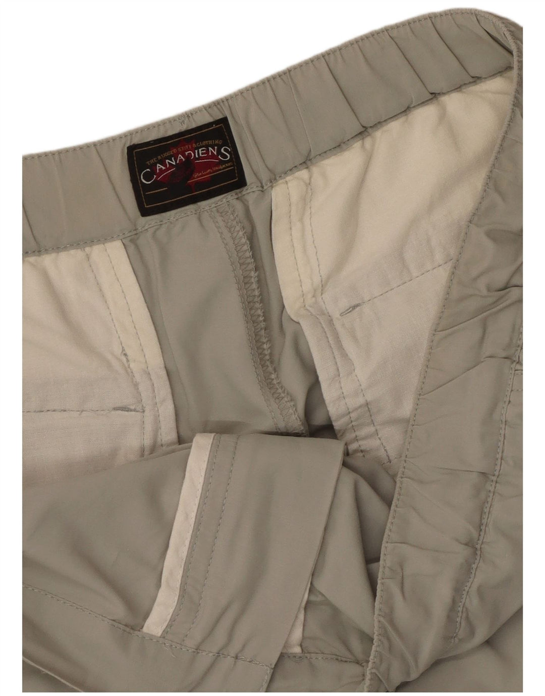 Canadiens Mens Straight Cargo Trousers W38 L33 Grey