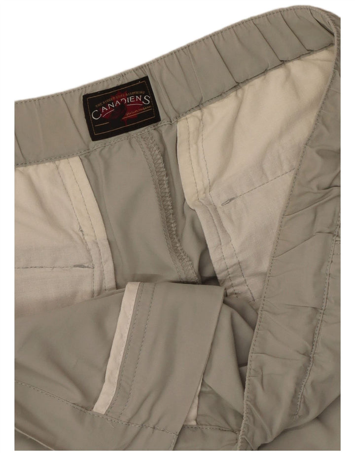Canadiens Mens Straight Cargo Trousers W38 L33 Grey