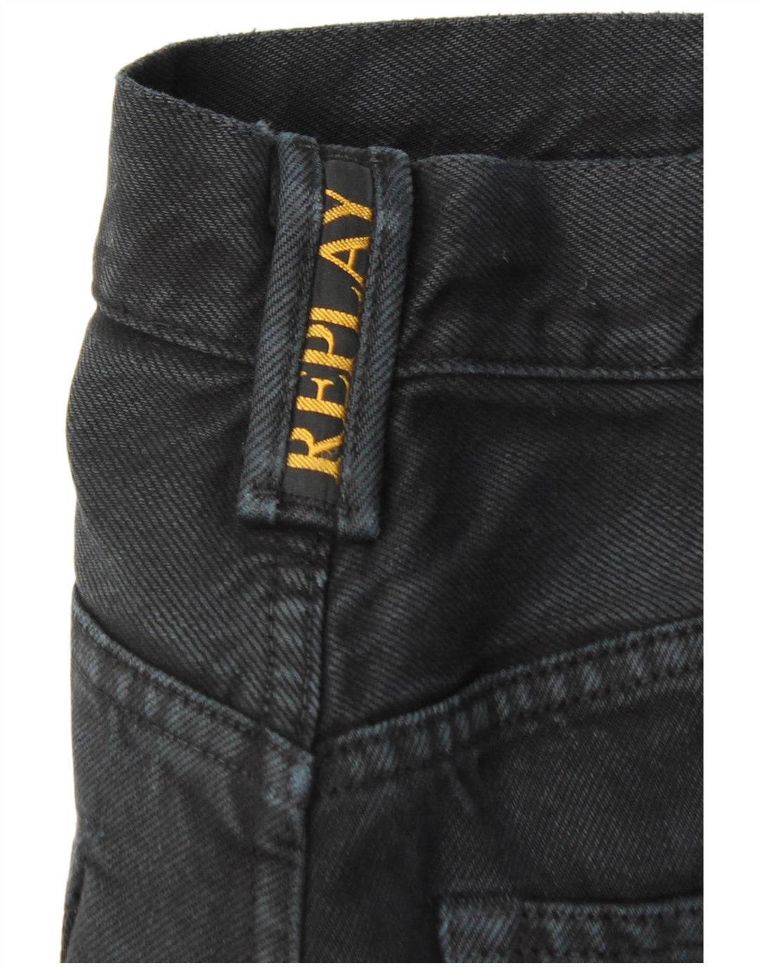 Replay Mens Straight Jeans W32 L30 Black
