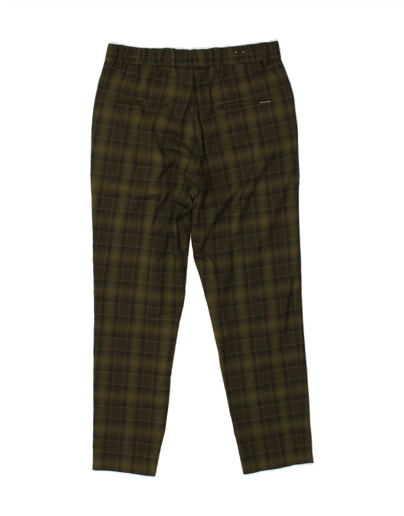 SCOTCH & SODA Womens Slim Chino Trousers W28 L26 Green Plaid Polyester | Vintage Scotch & Soda | Thrift | Second-Hand Scotch & Soda | Used Clothing | Messina Hembry 