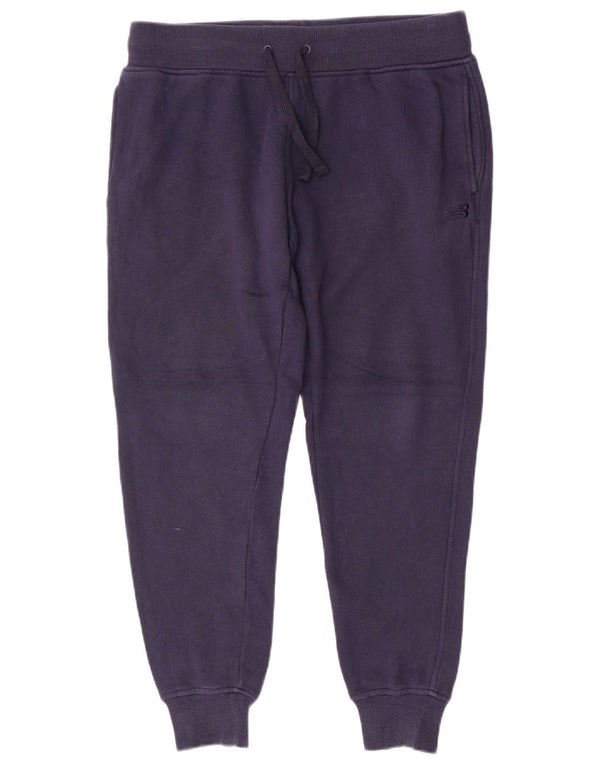 New Balance Mens Tracksuit Trousers Joggers Large Navy Blue Cotton