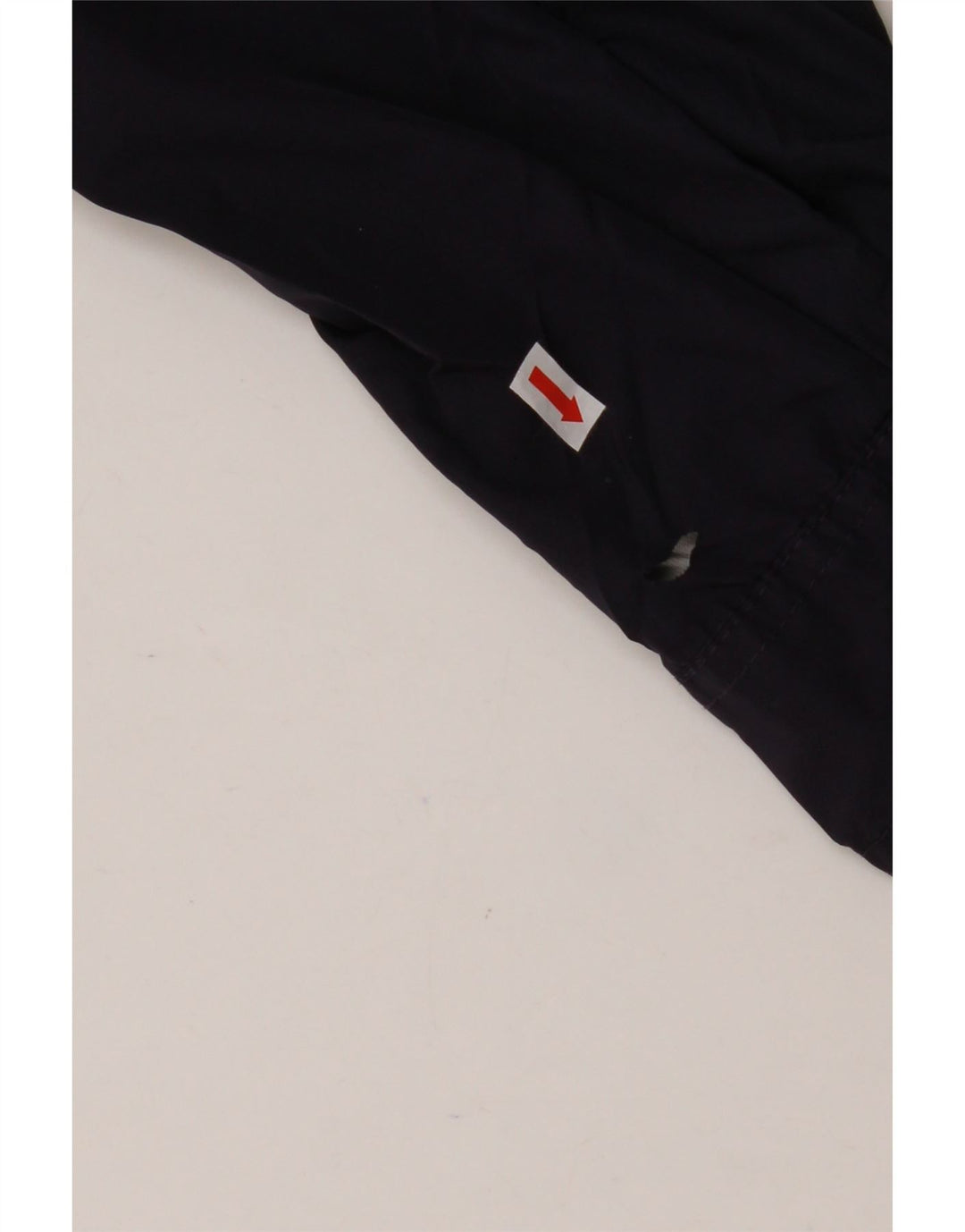 EDDIE BAUER Womens Hooded Rain Jacket UK 14 Medium Navy Blue Polyester