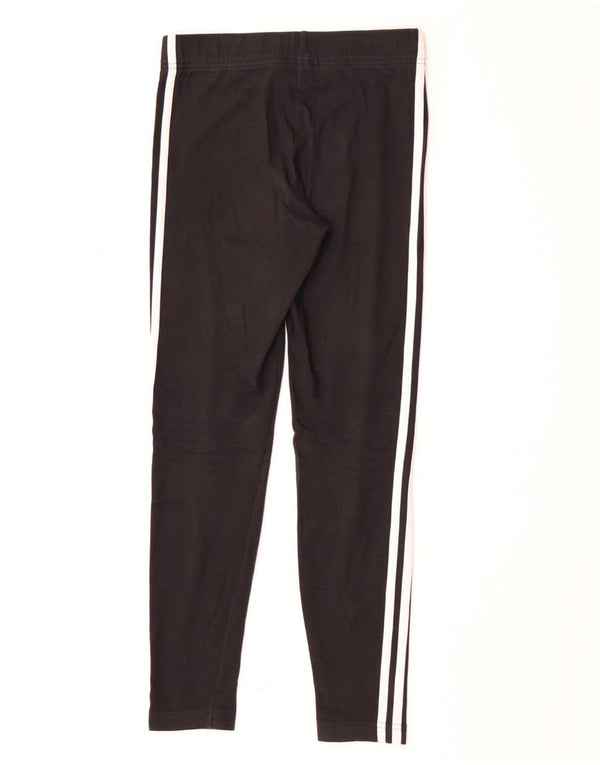 Adidas Girls Leggings 13-14 Years Black Cotton