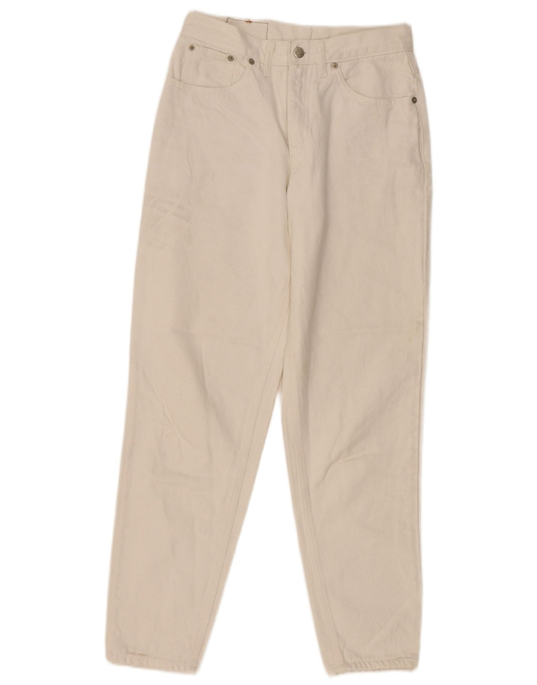 Americanino Womens High Waist Tapered Jeans W28 L28 Off White Classic