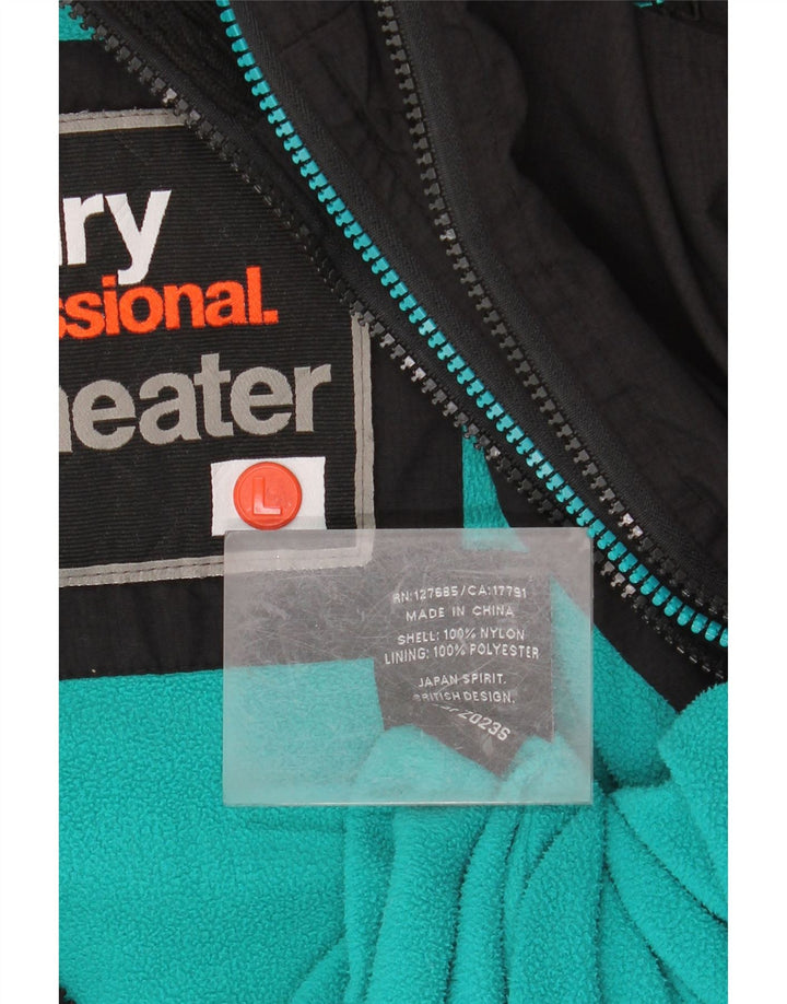 SUPERDRY Womens Graphic Windbreaker Jacket UK 16 Large Black