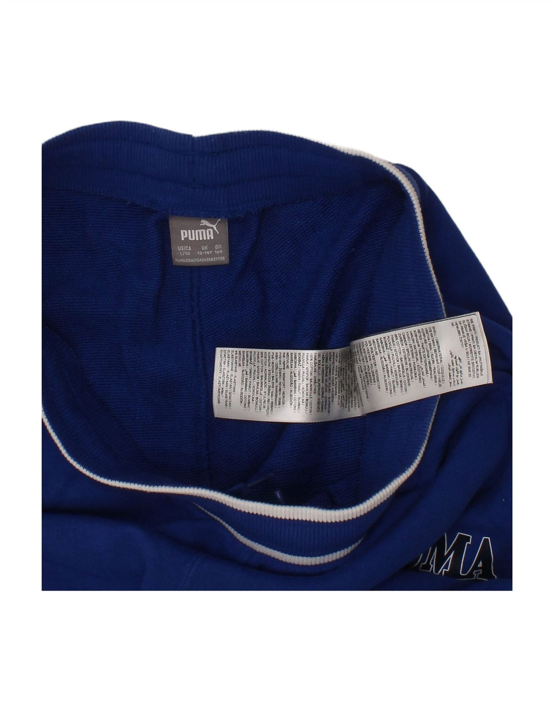 PUMA Boys Sport Shorts 13-14 Years  Blue Cotton