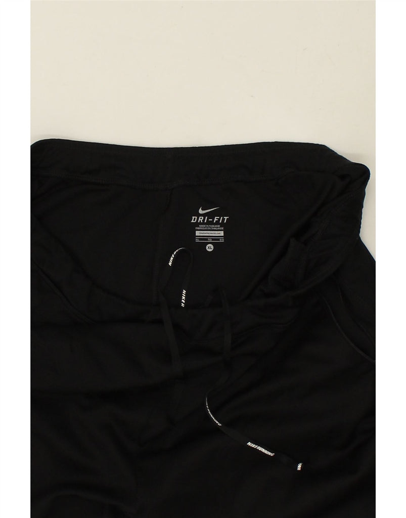NIKE Mens Tracksuit Trousers XL Black Polyester | Vintage Nike | Thrift | Second-Hand Nike | Used Clothing | Messina Hembry 