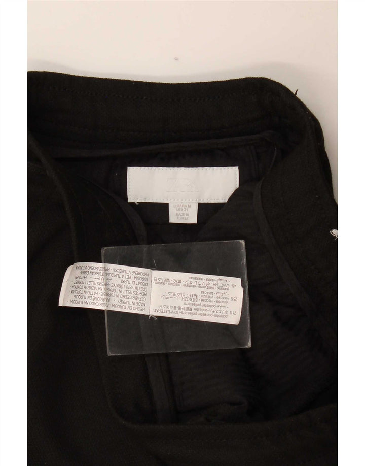 Zara Mens Sport Shorts Medium Black Polyester