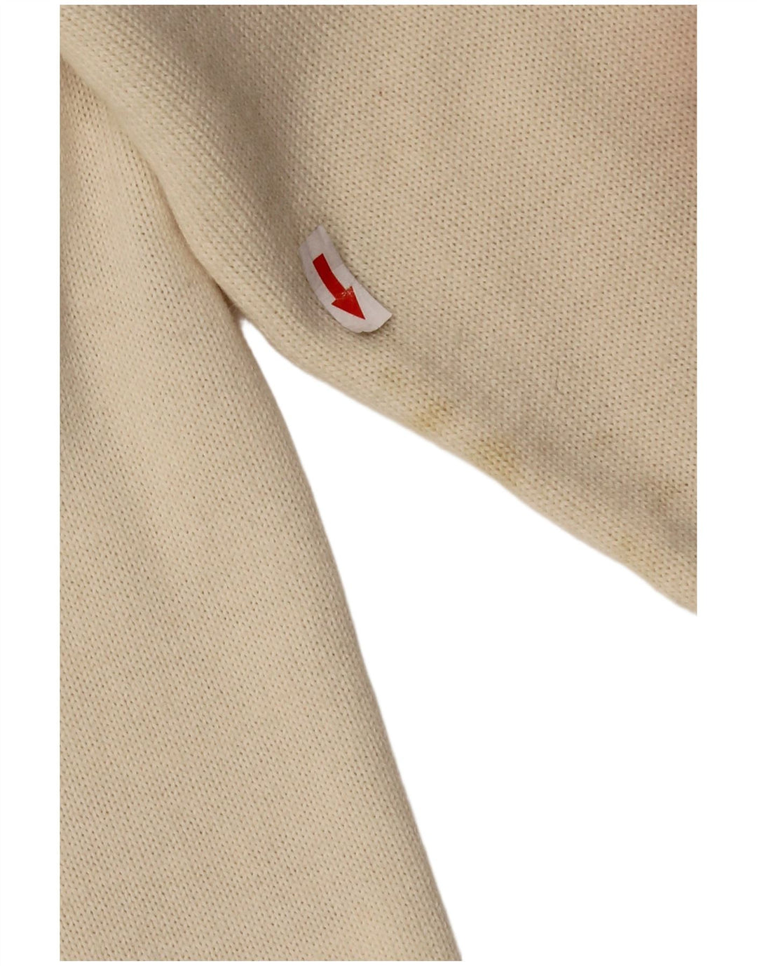 CIRO ESPOSITO Womens Knit Shirt Blouse UK 14 Large Off White Wool