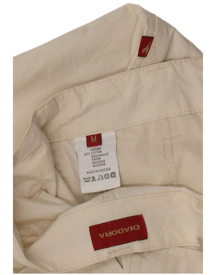 Diadora Mens Straight Cargo Trousers Medium W32 L29 Beige Cotton