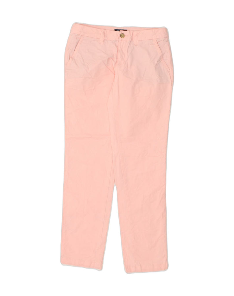 TOMMY HILFIGER Womens Tapered Chino Trousers US 2 XS W28 L30 Pink Cotton | Vintage Tommy Hilfiger | Thrift | Second-Hand Tommy Hilfiger | Used Clothing | Messina Hembry 