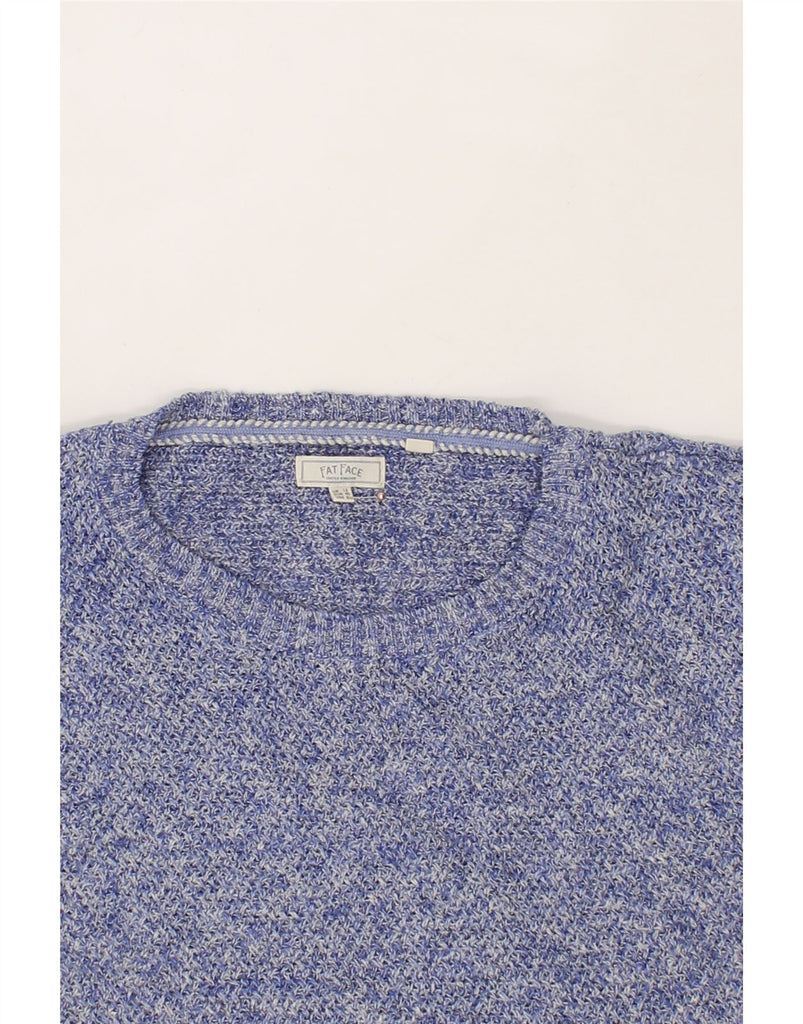 FAT FACE Womens Oversized Crew Neck Jumper Sweater UK 12 Medium Blue Vintage Fat Face and Second-Hand Fat Face from Messina Hembry 