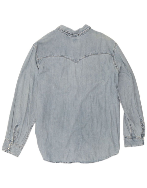 Levi's Mens Tall Denim Shirt XL Blue Cotton