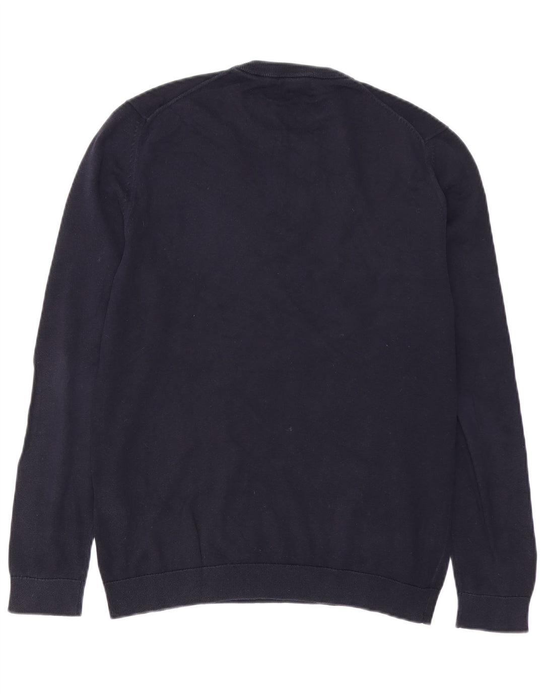 Reiss Mens Crew Neck Jumper Sweater Medium Navy Blue Cotton