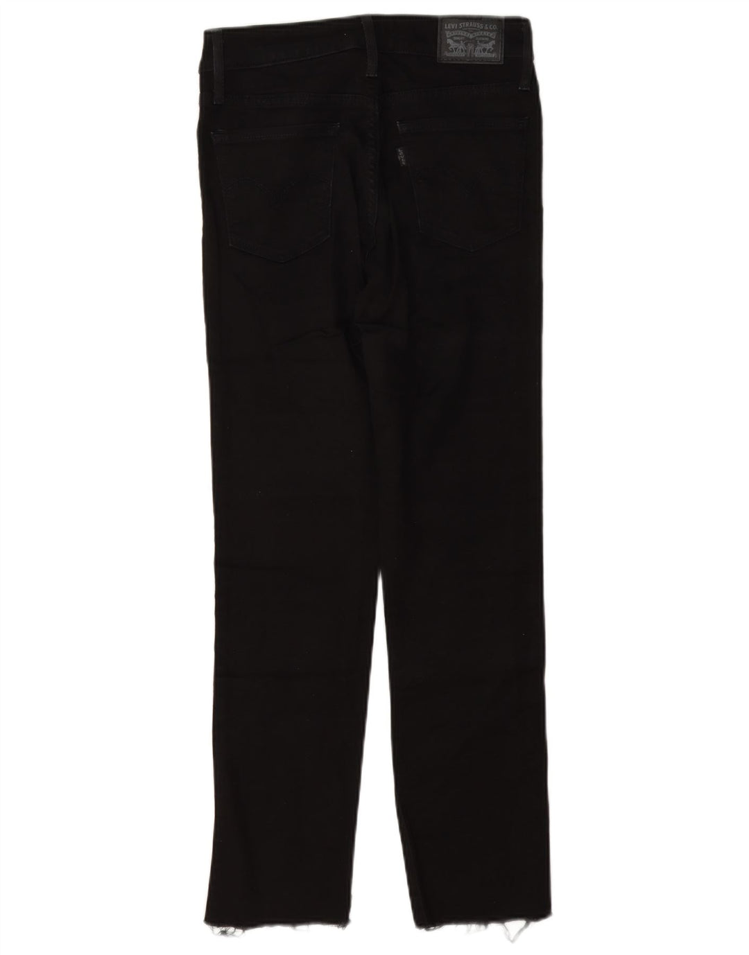 Levi's Womens 712 Slim Jeans W25 L27 Black Cotton