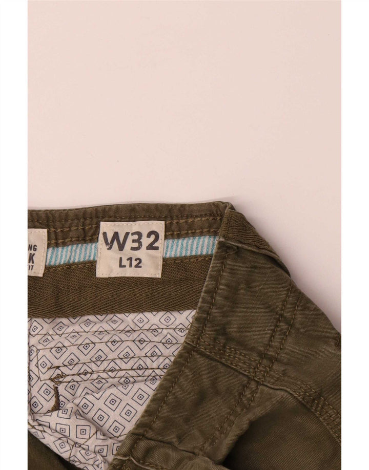 Fat Face Mens Cargo Shorts Medium W32 Green Cotton
