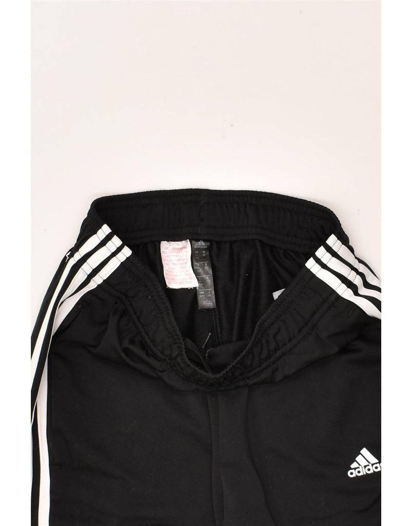 ADIDAS Boys Tracksuit Trousers 11-12 Years Black Polyester | Vintage Adidas | Thrift | Second-Hand Adidas | Used Clothing | Messina Hembry 