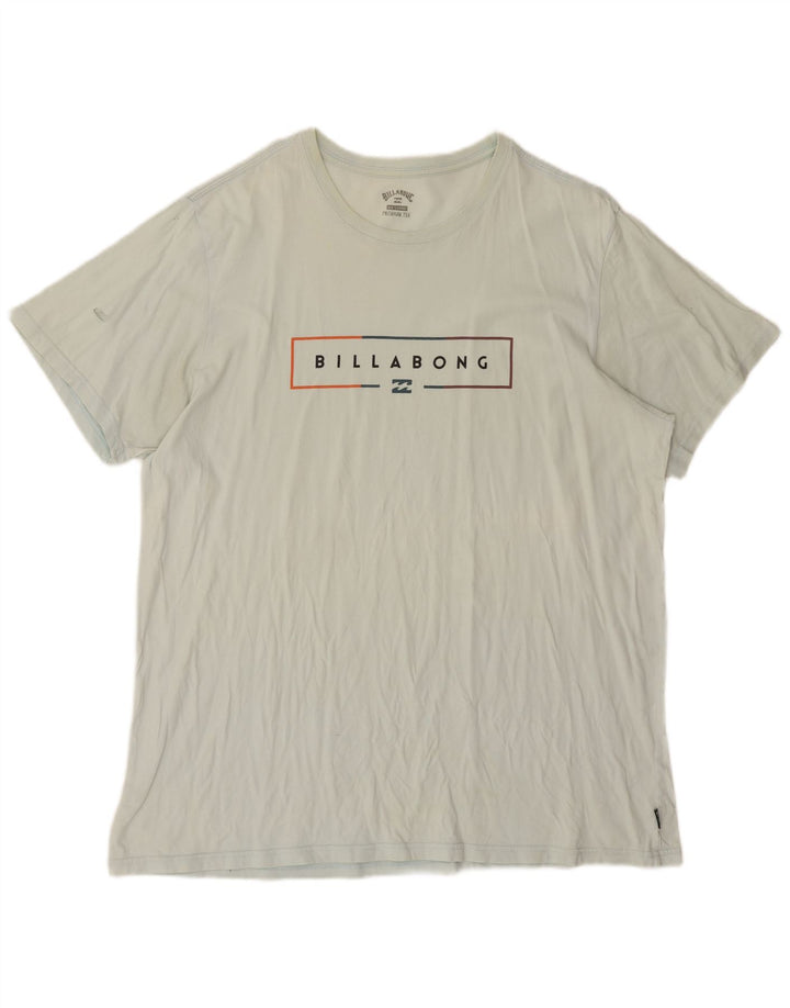BILLABONG Mens Graphic T-Shirt Top 2XL Blue