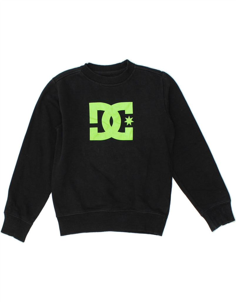 DC Boys Graphic Sweatshirt Jumper 7-8 Years Small Black Cotton | Vintage DC | Thrift | Second-Hand DC | Used Clothing | Messina Hembry 