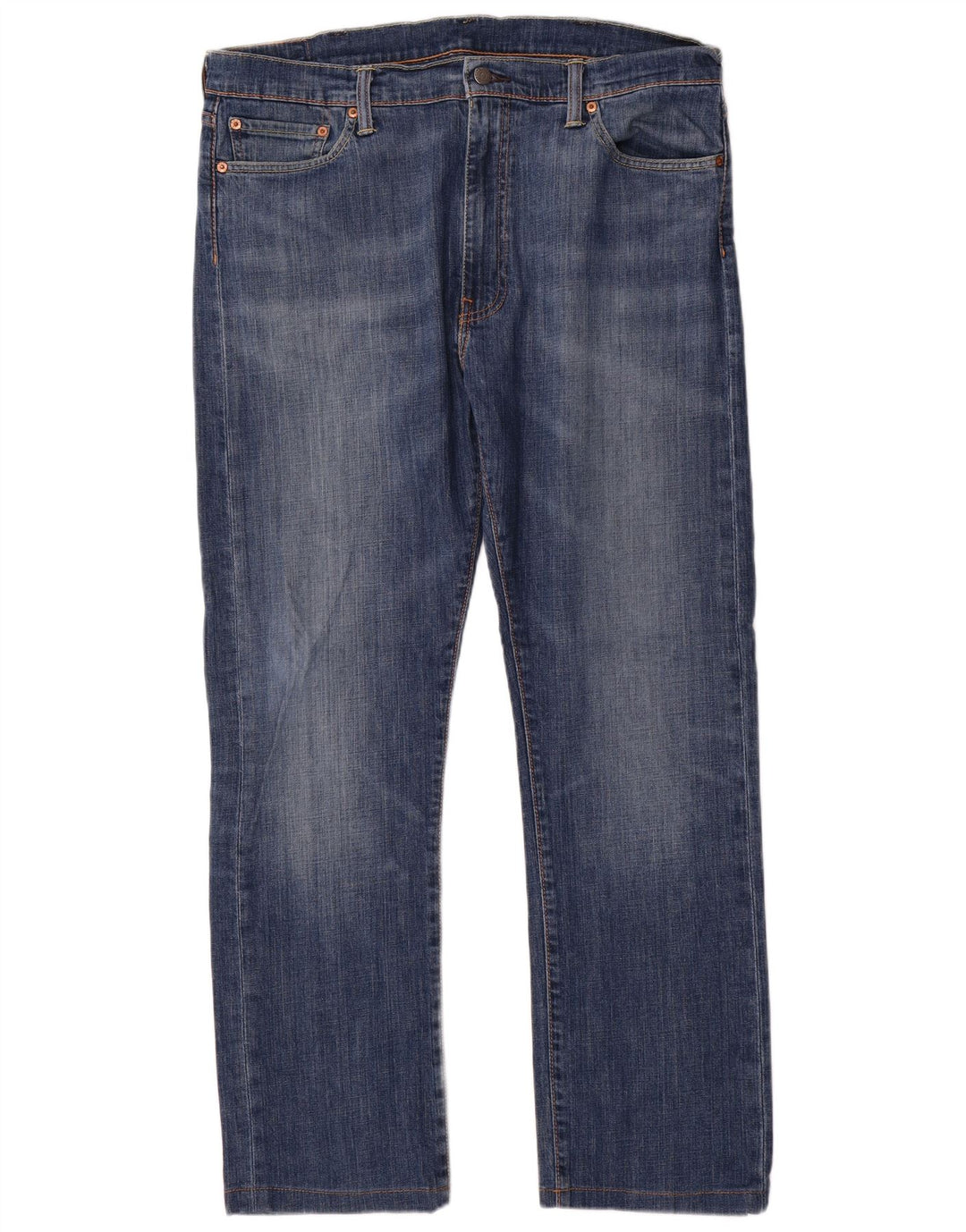 Levi's Mens 513 Slim Straight Jeans W38 L31 Blue Cotton