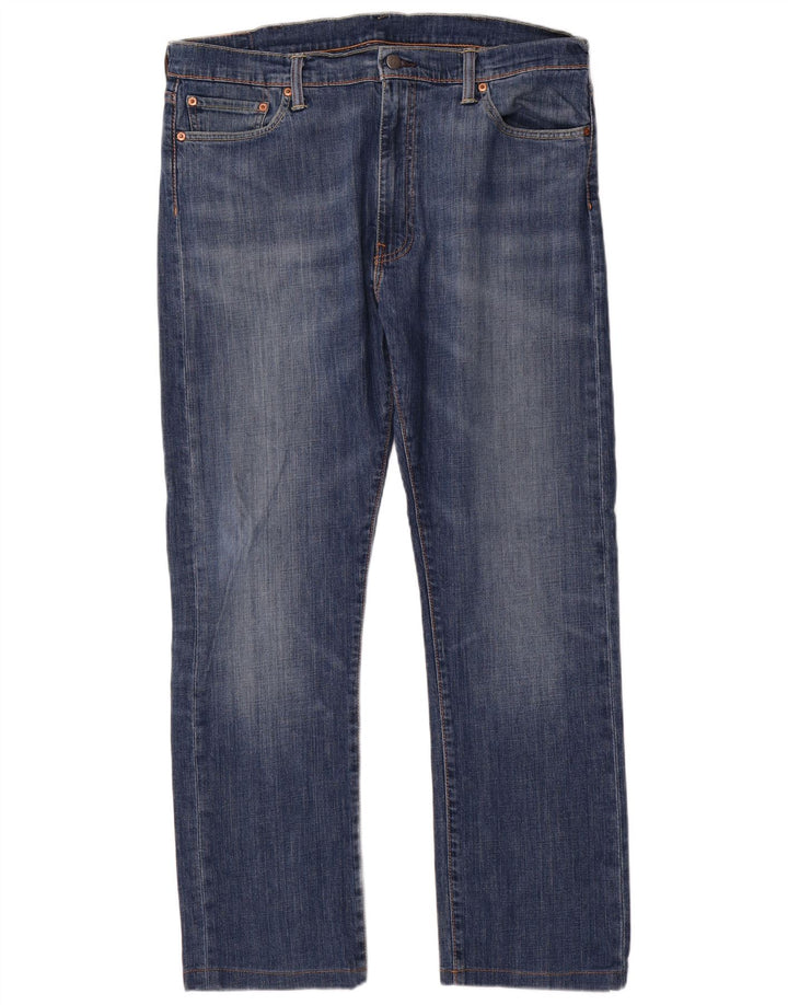Levi's Mens 513 Slim Straight Jeans W38 L31 Blue Cotton