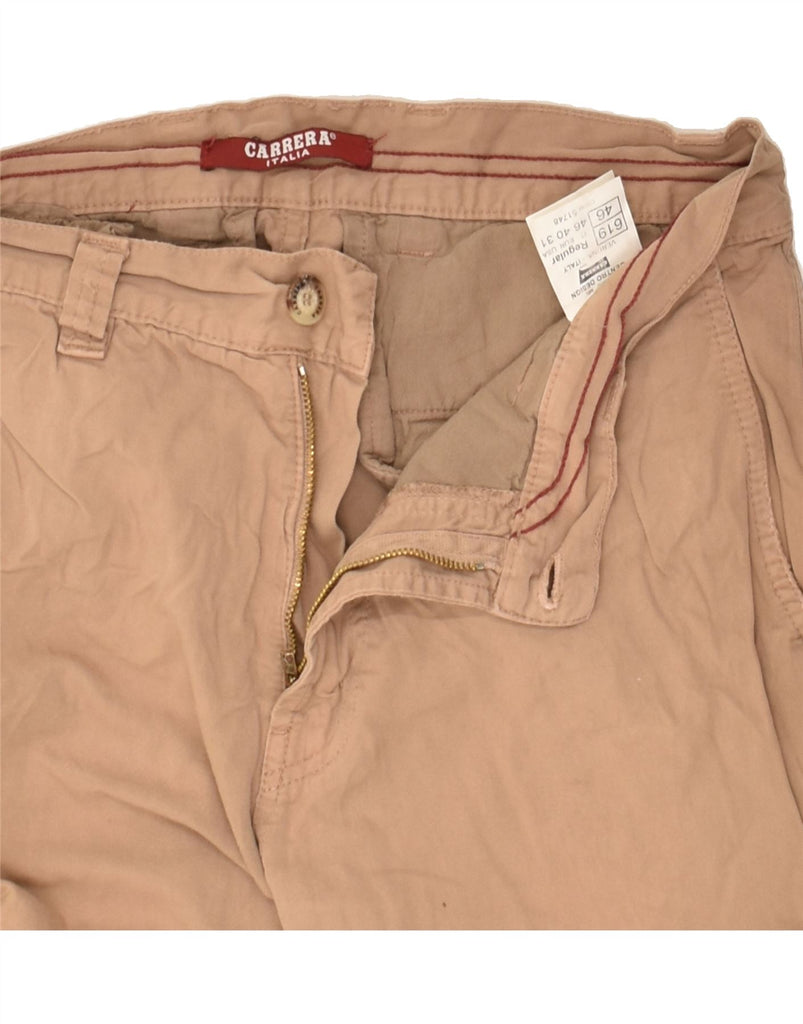 CARRERA Mens Slim Cargo Trousers W31 L34 Beige Cotton | Vintage Carrera | Thrift | Second-Hand Carrera | Used Clothing | Messina Hembry 