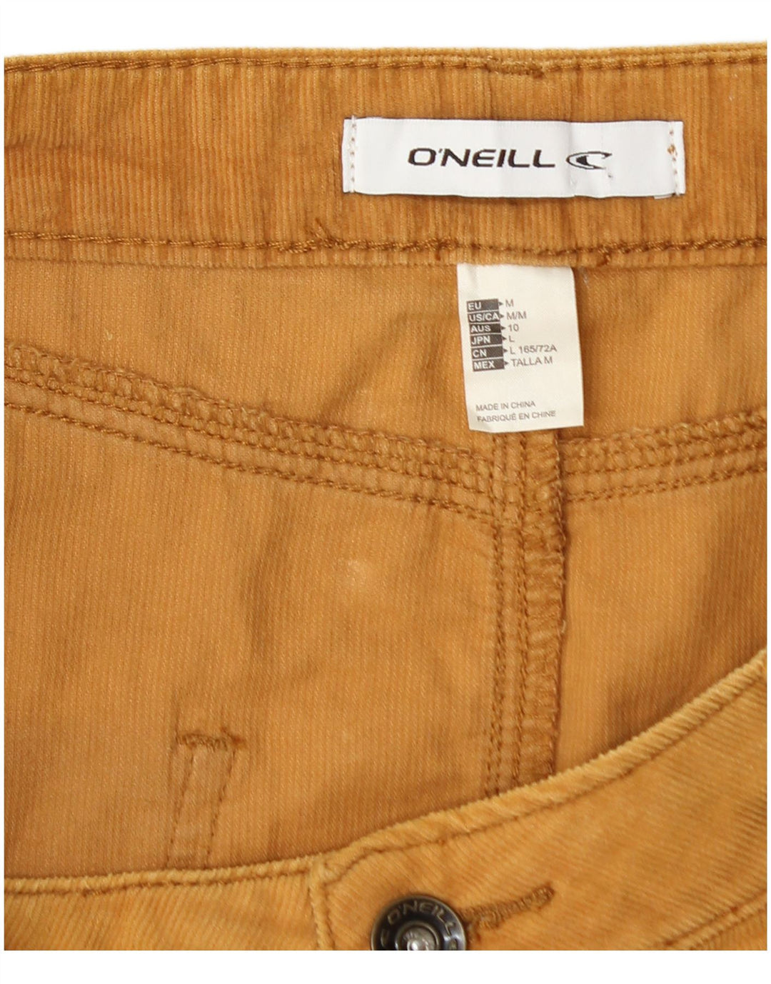 O'Neill Womens Mini Corduroy Skirt Medium W30  Beige Cotton