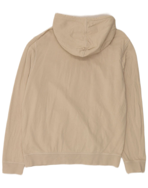 Hugo Boss Mens Hoodie Jumper Medium Beige Cotton