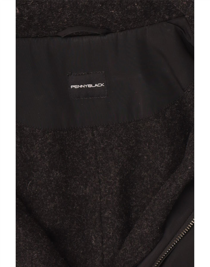 Penny Black Womens Hooded Capelet Coat UK 10 Small Black