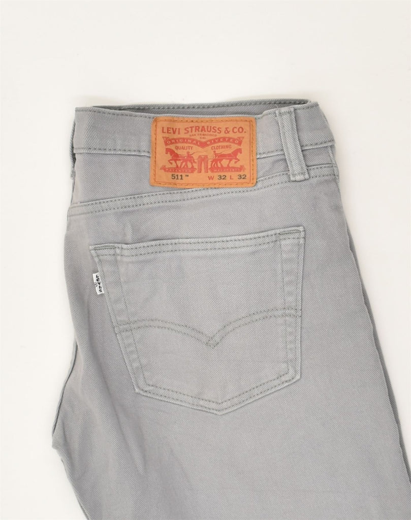 LEVI'S Mens 511 Slim Jeans W32 L32 Grey Cotton | Vintage Levi's | Thrift | Second-Hand Levi's | Used Clothing | Messina Hembry 