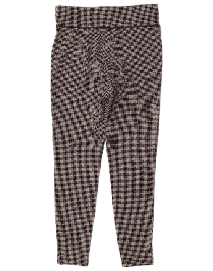 Marks & Spencer Womens Leggings UK 14 Large Grey Houndstooth Polyester